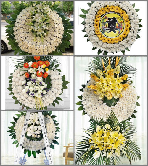 山西长治平顺县东寺头乡黄崖沟村花圈速递